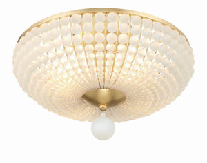 Bella 4 Light Antique Gold Semi Flush Mount BLA-10665-GA