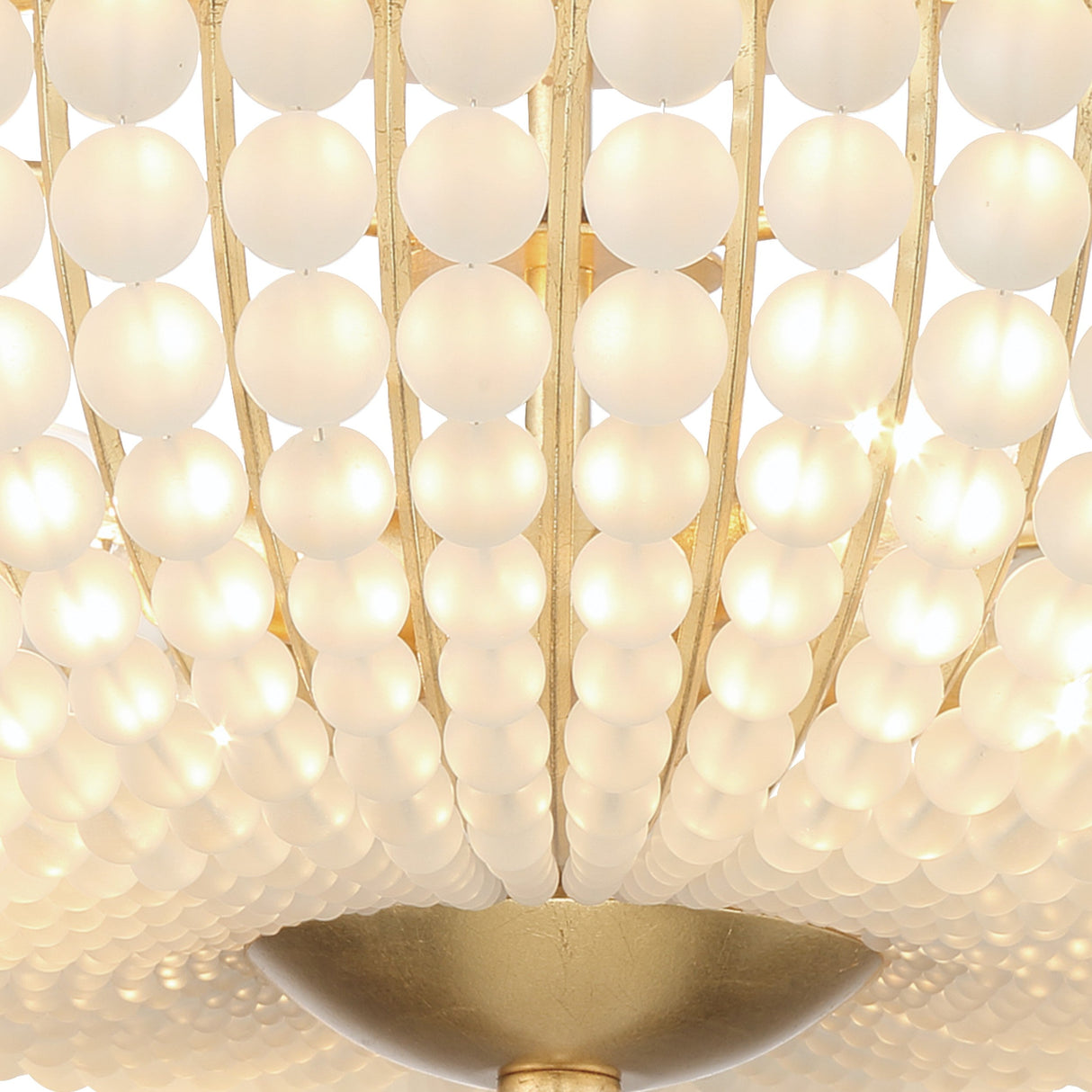 Bella 4 Light Antique Gold Semi Flush Mount BLA-10665-GA