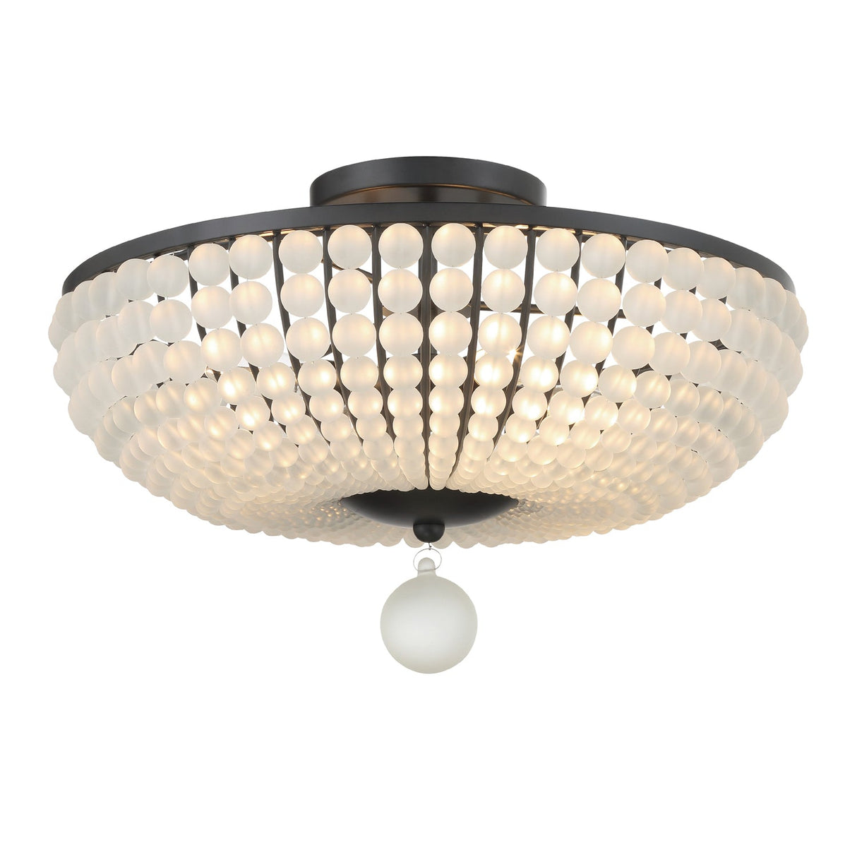 Bella 4 Light Antique Gold Semi Flush Mount BLA-10665-GA