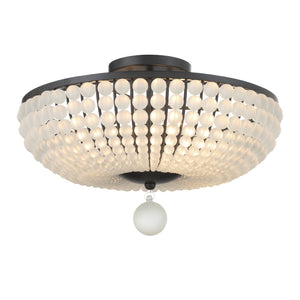 Bella 4 Light Antique Gold Semi Flush Mount BLA-10665-GA