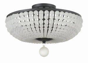 Bella 4 Light Antique Gold Semi Flush Mount BLA-10665-GA