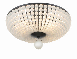 Bella 4 Light Antique Gold Semi Flush Mount BLA-10665-GA