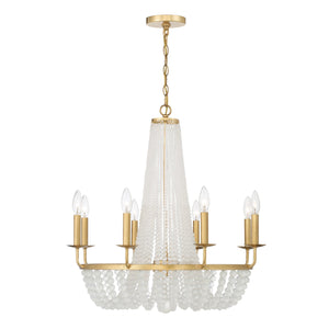 Bella 8 Light Antique Gold Chandelier BLA-10668-GA
