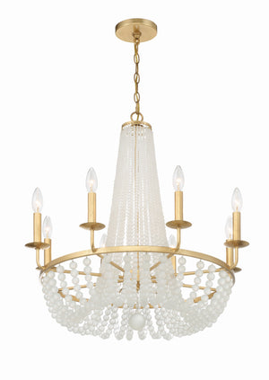 Bella 8 Light Antique Gold Chandelier BLA-10668-GA