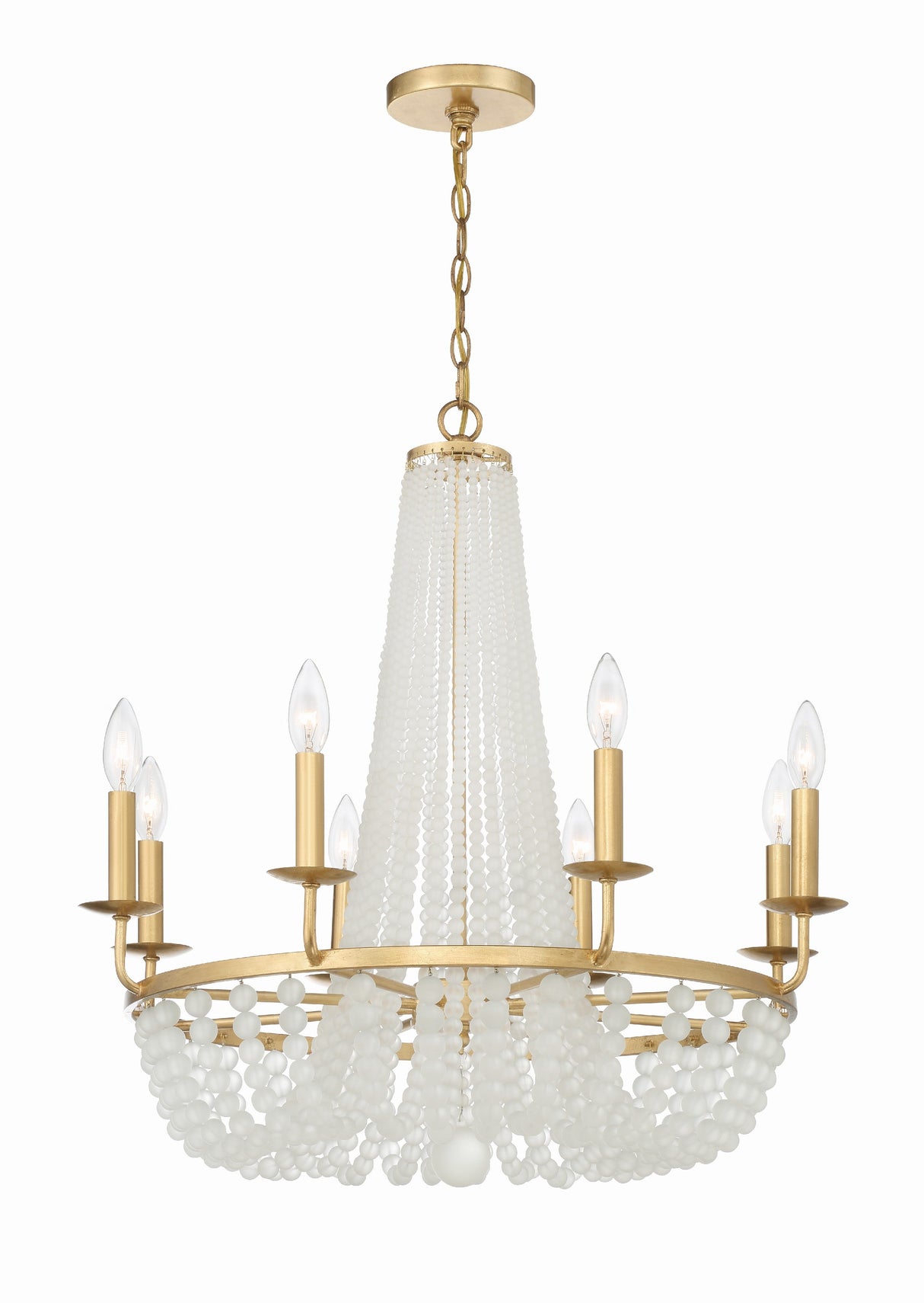 Bella 8 Light Antique Gold Chandelier BLA-10668-GA