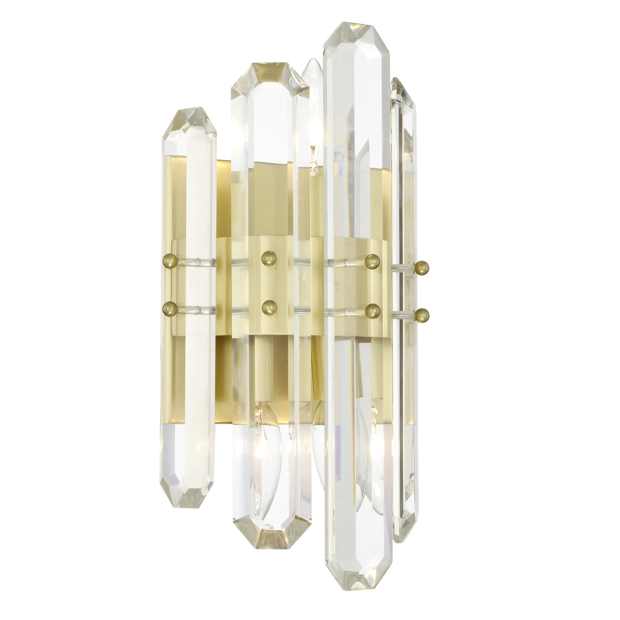 Bolton 2 Light Aged Brass Sconce BOL-8882-AG