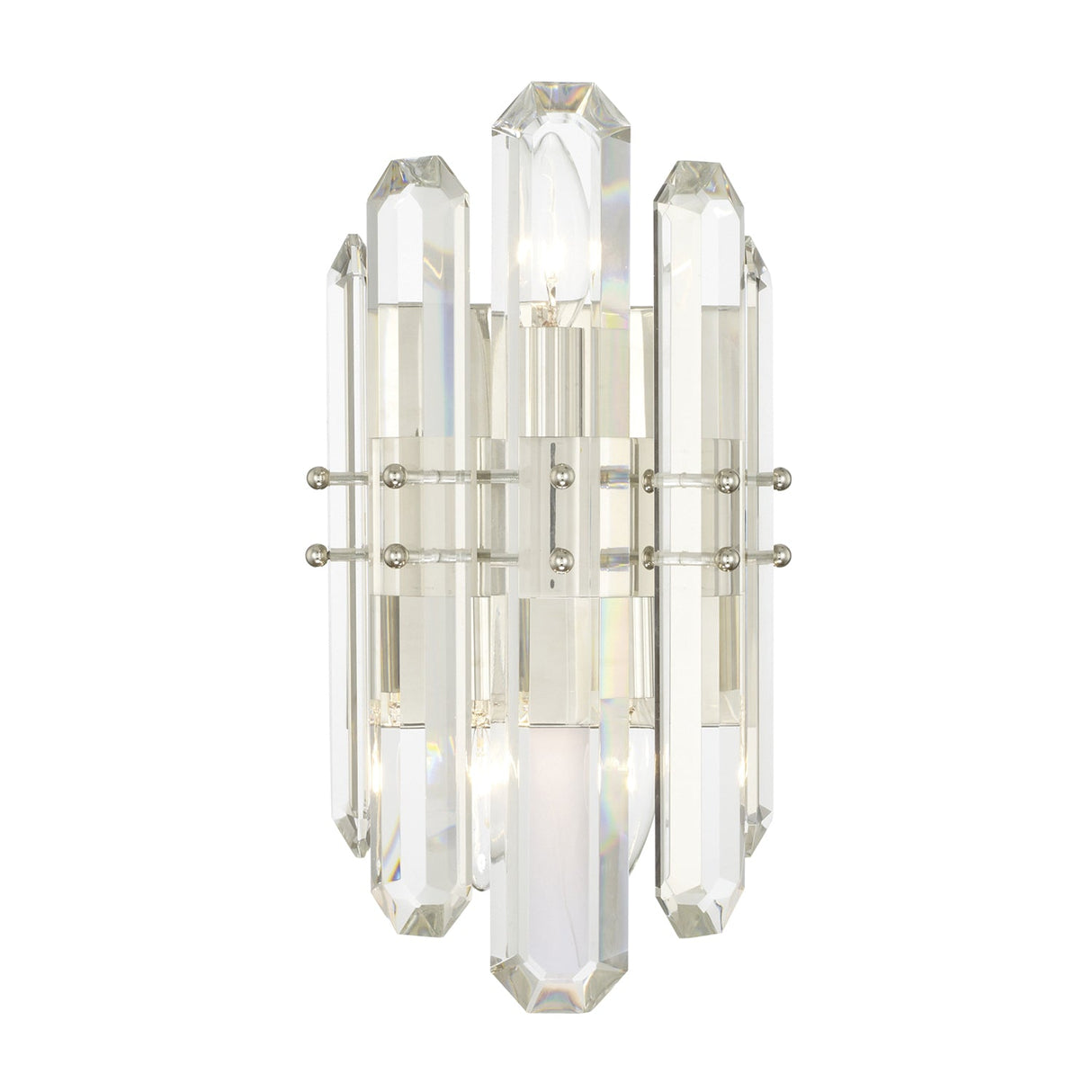 Bolton 2 Light Polished Nickel Sconce BOL-8882-PN