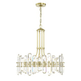 Bolton 8 Light Aged Brass Chandelier BOL-8888-AG