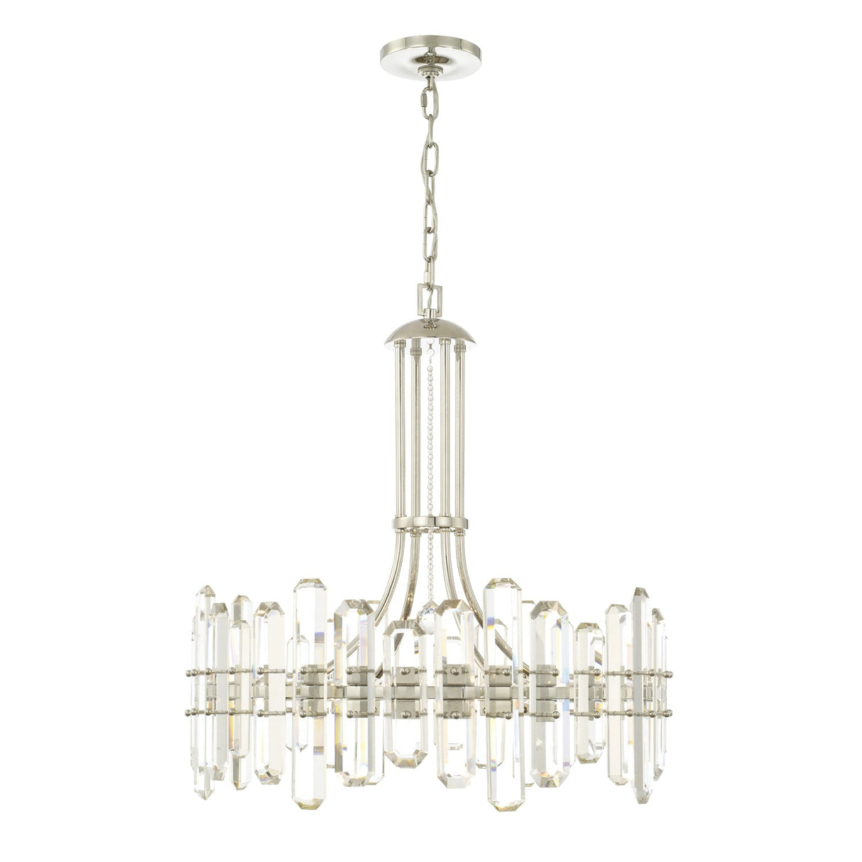 Bolton 8 Light Polished Nickel Chandelier BOL-8888-PN