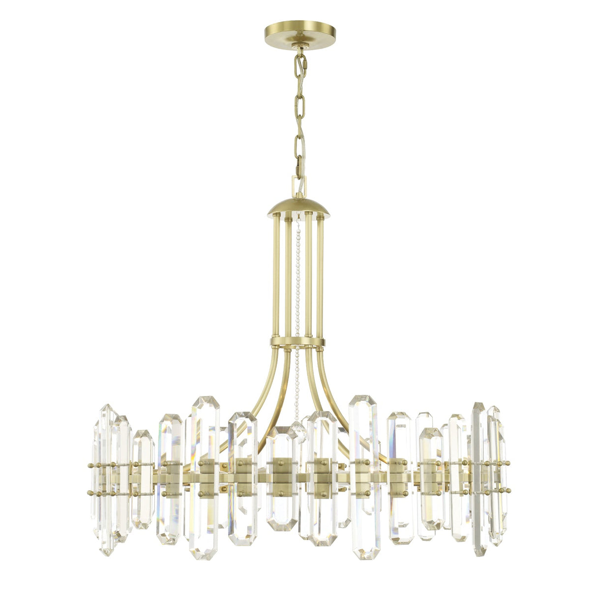 Bolton 12 Light Aged Brass Chandelier BOL-8889-AG