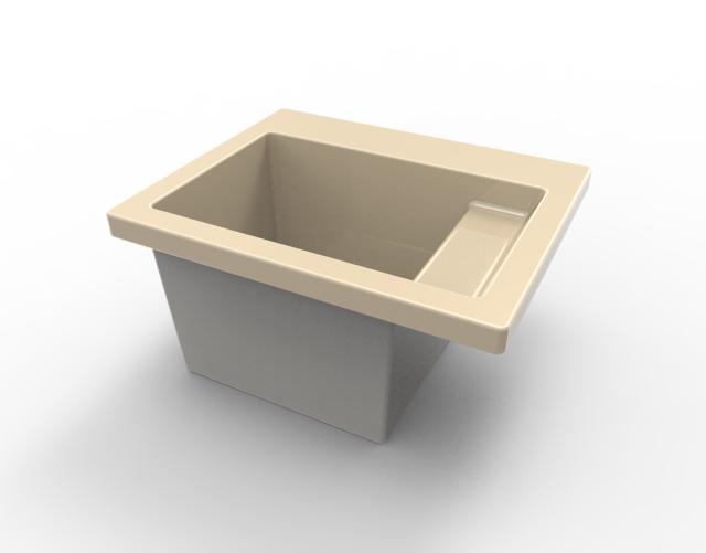 Hydro Systems DEL2126ATO-BIS DELICATE TOUCH 2126 AC - SINK ONLY - BISCUIT