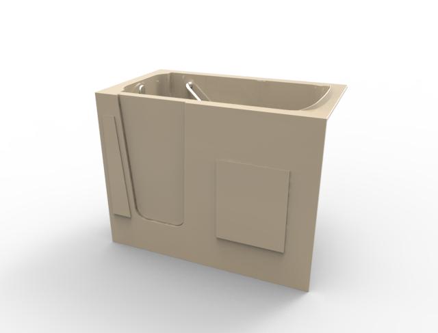 Hydro Systems WAL5230GTO-BON-RH WALK-IN 5230 GC TUB ONLY-BONE-RIGHT HAND