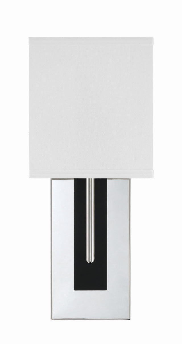 Brent 1 Light Polished Nickel Sconce BRE-A3631-PN