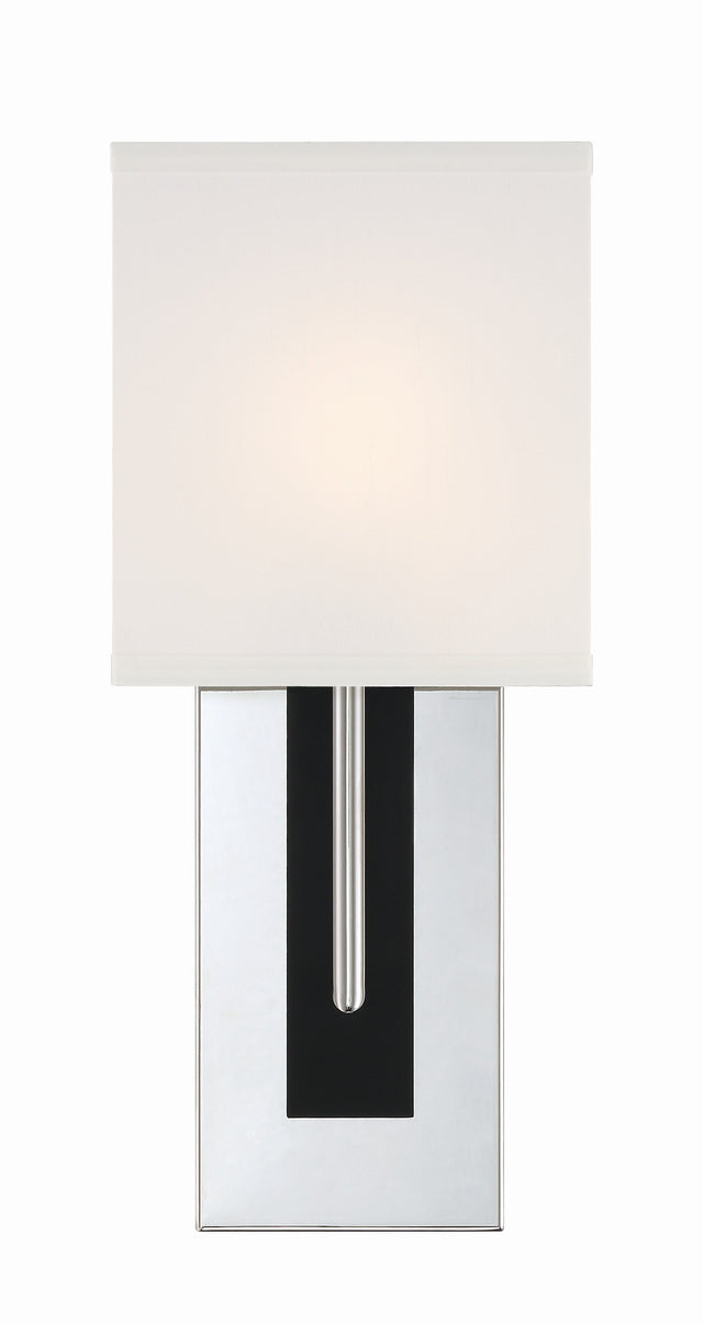 Brent 1 Light Polished Nickel Sconce BRE-A3631-PN