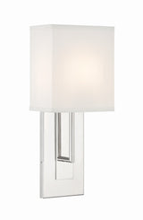 Brent 1 Light Polished Nickel Sconce BRE-A3631-PN