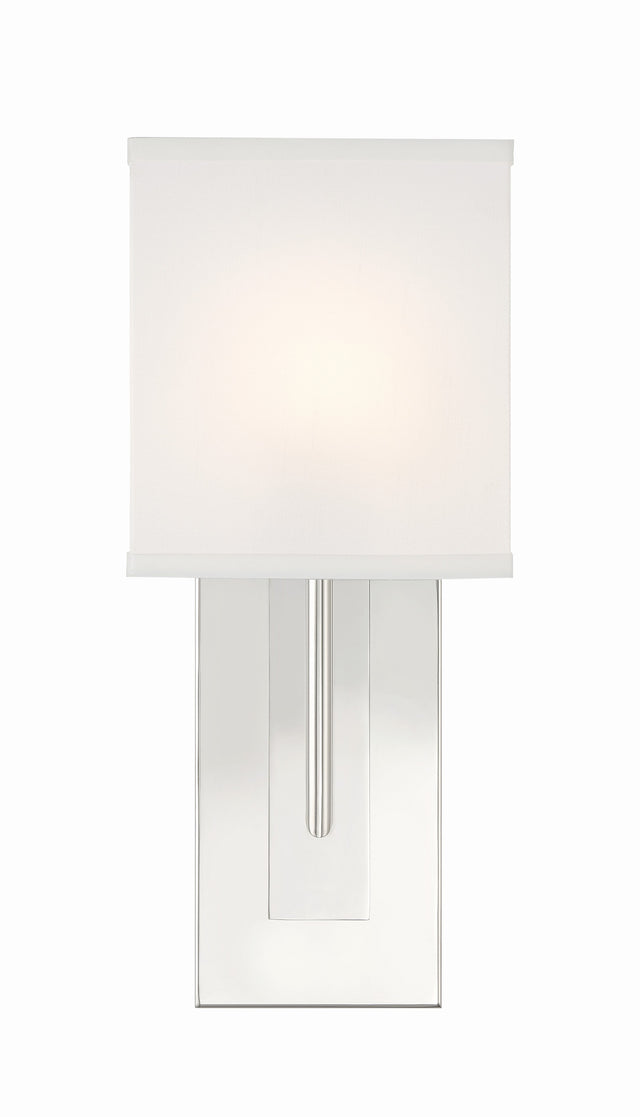 Brent 1 Light Polished Nickel Sconce BRE-A3631-PN