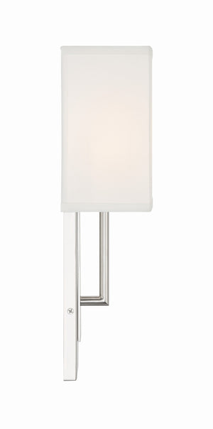 Brent 1 Light Polished Nickel Sconce BRE-A3631-PN