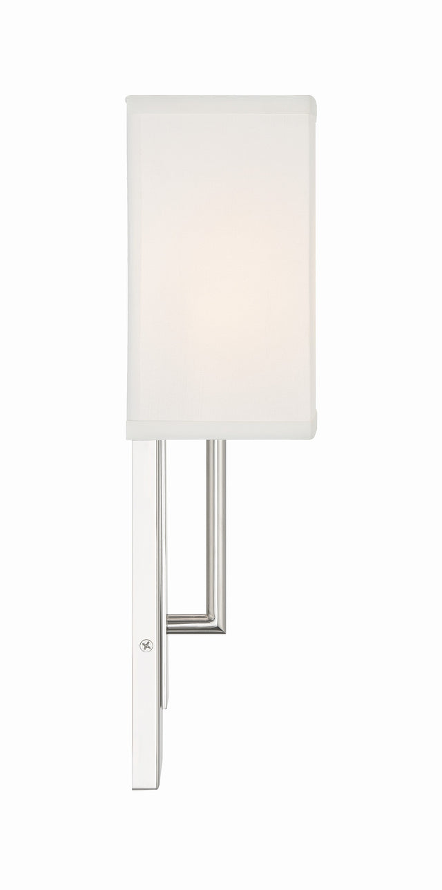 Brent 1 Light Polished Nickel Sconce BRE-A3631-PN