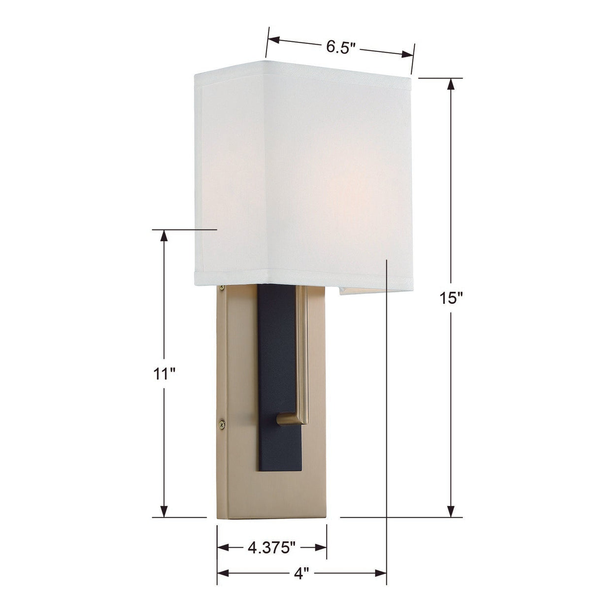Brent 1 Light Polished Nickel Sconce BRE-A3631-PN