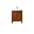 Avanity Brentwood 25 in. Vanity in New Walnut finish with Semi-recessed sink