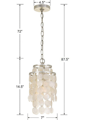 Brielle 1 Light Dark Bronze Mini Pendant BRI-3000-DB