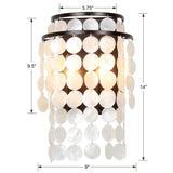 Brielle 2 Light Dark Bronze Sconce BRI-3002-DB