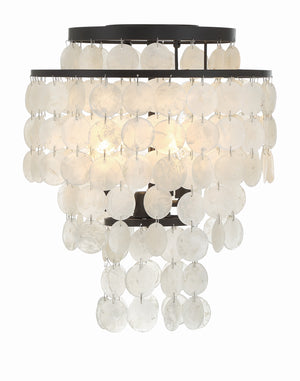 Brielle 3 Light Dark Bronze Flush Mount BRI-3003-DB