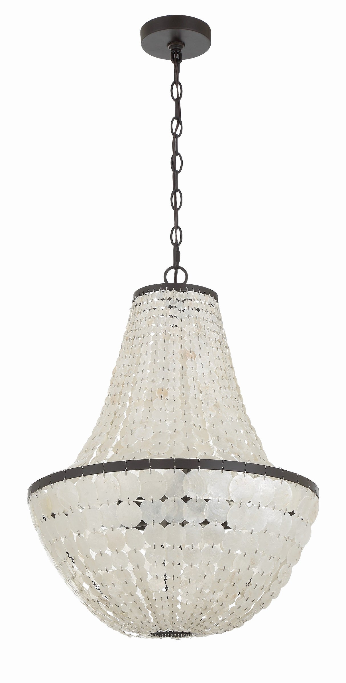 Brielle 6 Light Dark Bronze Chandelier BRI-3006-DB