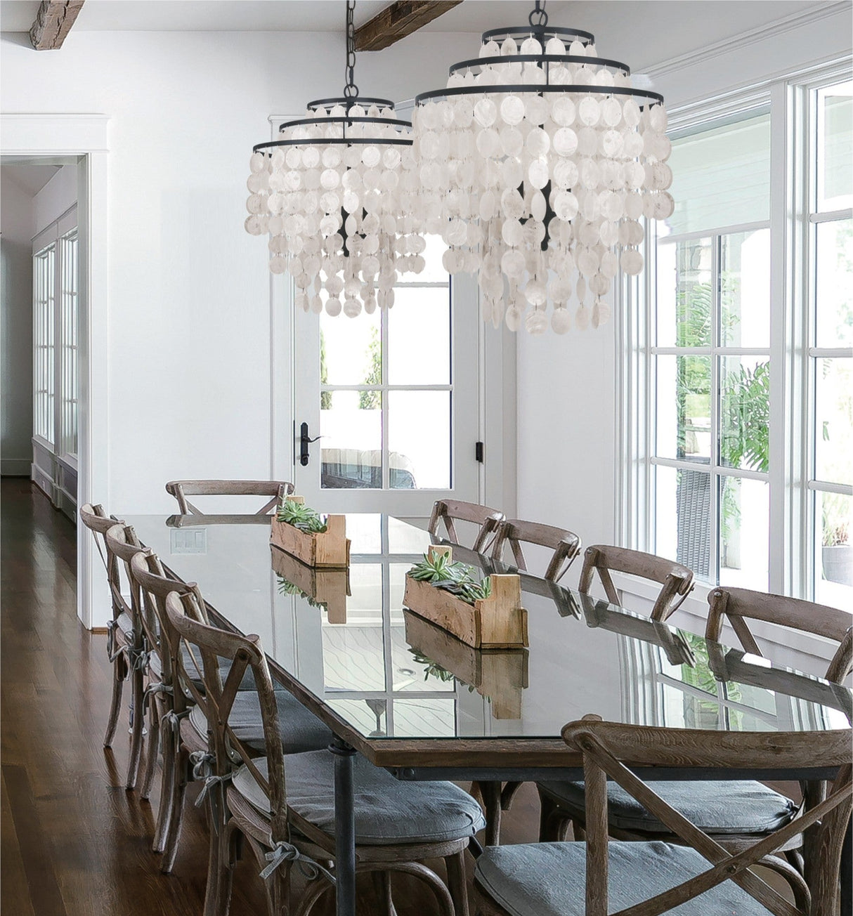 Brielle 4 Light Dark Bronze Chandelier BRI-3008-DB