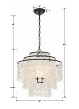 Brielle 4 Light Dark Bronze Chandelier BRI-3008-DB