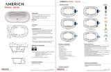 Americh BR6636TA2-BI Brisa 6636 - Tub Only / Airbath 2 - Biscuit