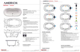 Americh BR7444TA2-BI Brisa 7444 - Tub Only / Airbath 2 - Biscuit