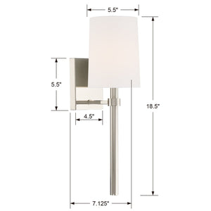 Bromley 1 Light Black Forged Sconce BRO-451-BF