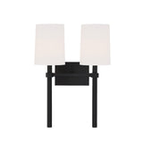 Bromley 2 Light Black Forged Sconce BRO-452-BF