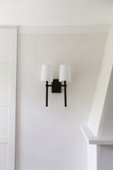 Bromley 2 Light Black Forged Sconce BRO-452-BF