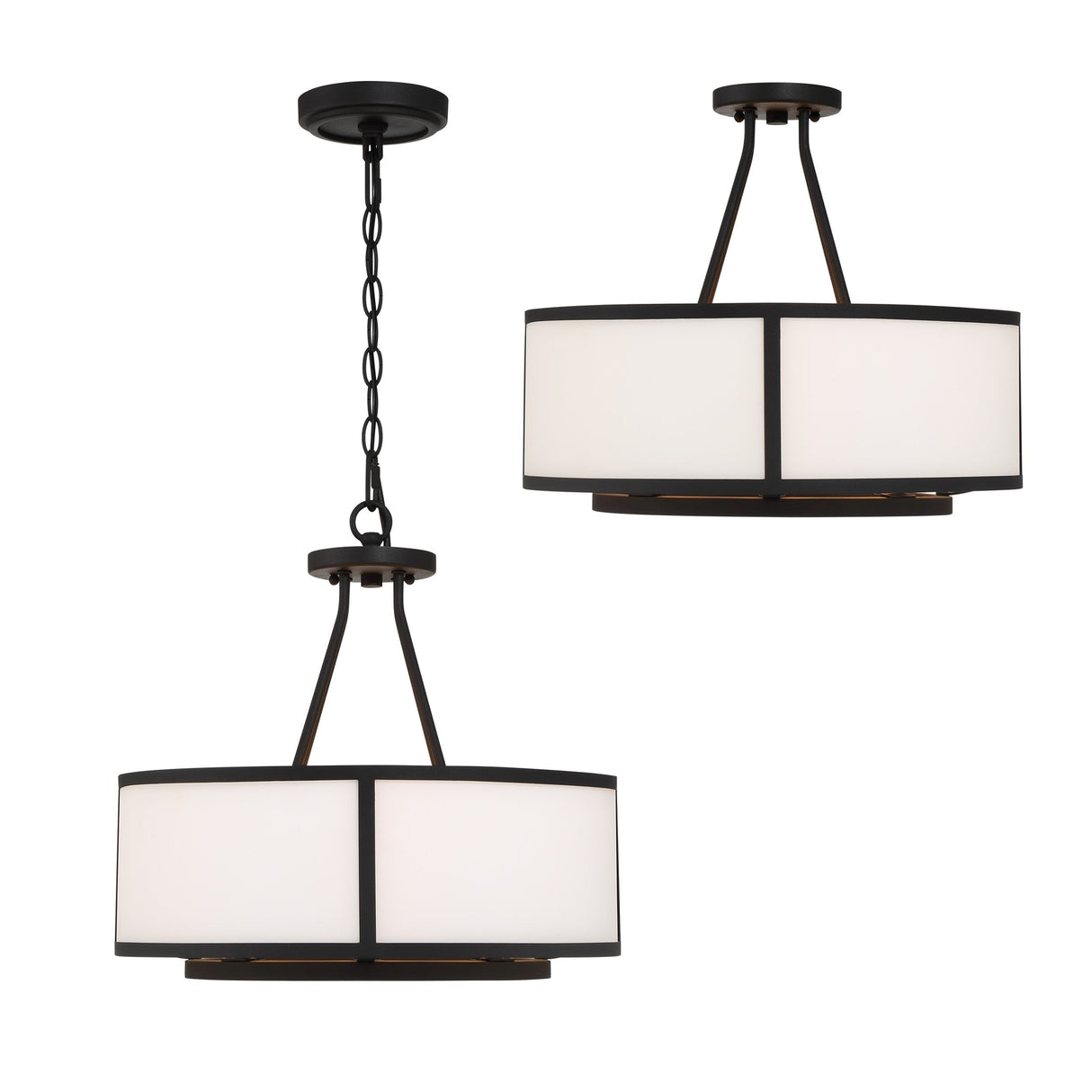 Bryant 4 Light Black Forged Chandelier BRY-8004-BF