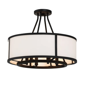Bryant 4 Light Black Forged Semi Flush Mount BRY-8004-BF_CEILING