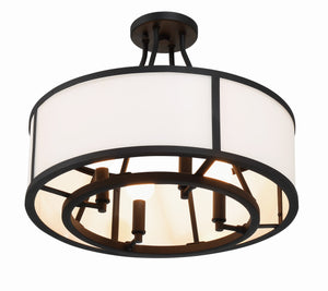 Bryant 4 Light Black Forged Semi Flush Mount BRY-8004-BF_CEILING