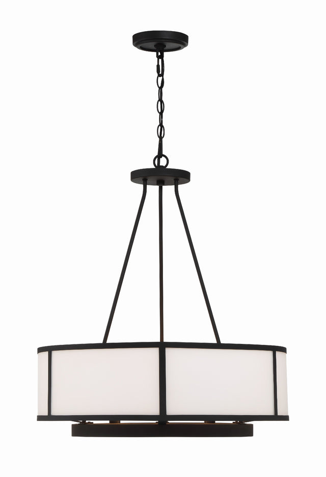 Bryant 6 Light Black Forged Chandelier BRY-8006-BF