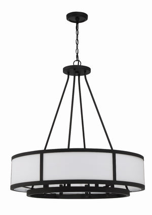Bryant 8 Light Black Forged Chandelier BRY-8008-BF