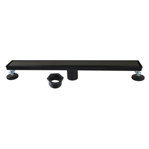 Watercourse BSF2420 24-Inch Stainless Steel Linear Shower Drain, Matte Black