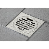 Watercourse BSF4262BN 4-Inch Square Grid Shower Drain with Hair Catcher, Brushed Nickel