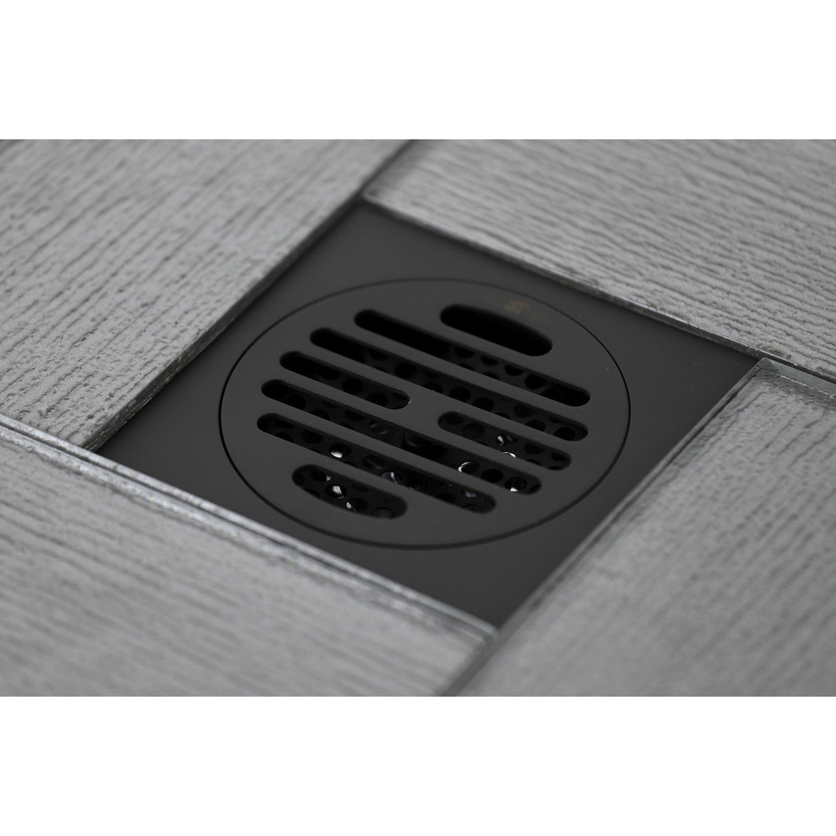 Watercourse BSF4262ORB 4-Inch Square Grid Shower Drain with Hair Catcher, Oil Rubbed Bronze