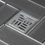 Watercourse BSF4410SS 4-Inch Square Shower Drain, Polished Stainless Steel