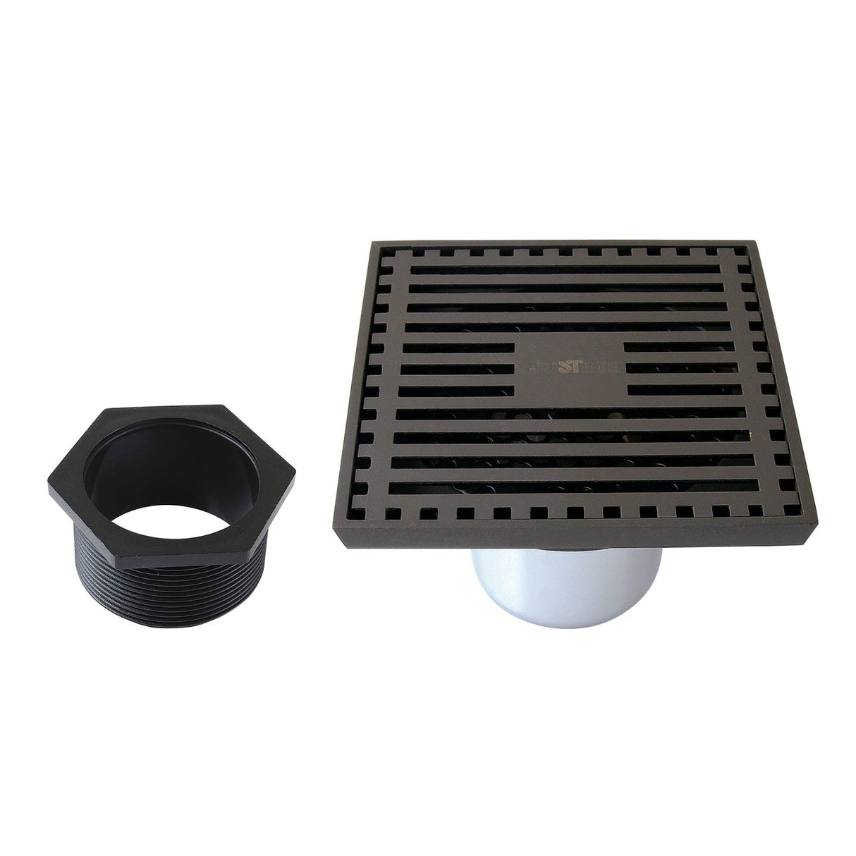Watercourse BSF4464ORB 4-Inch Square Shower Drain, Oil Rubbed Bronze