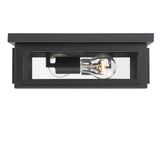 Byron 2 Light Matte Black Outdoor Flush Mount BYR-80100-MK