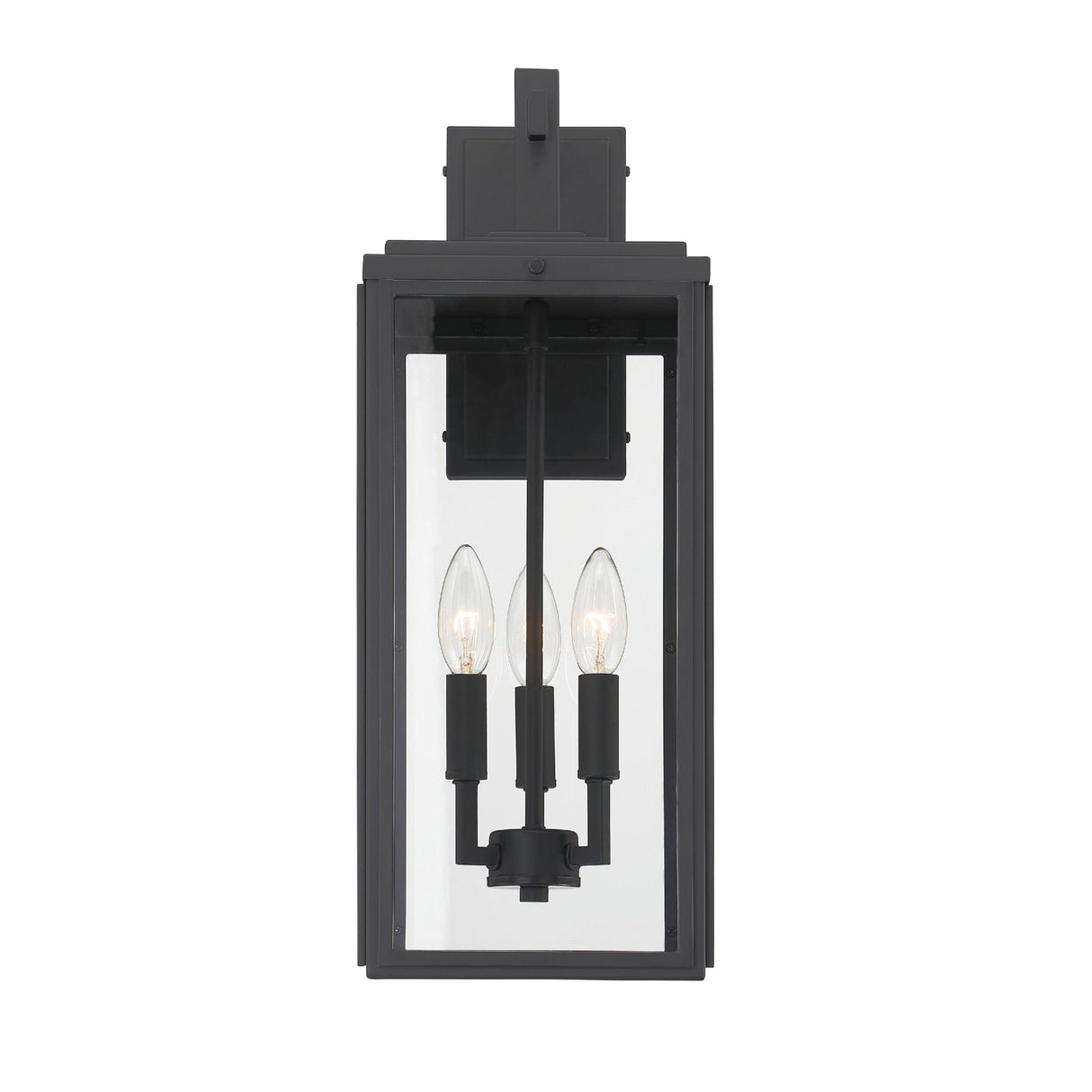 Byron 3 Light Matte Black Outdoor Sconce BYR-80103-MK
