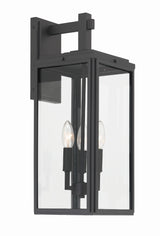 Byron 3 Light Matte Black Outdoor Sconce BYR-80103-MK