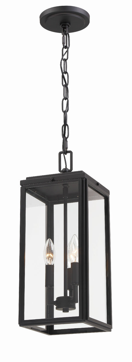 Byron 3 Light Matte Black Outdoor Pendant BYR-80105-MK