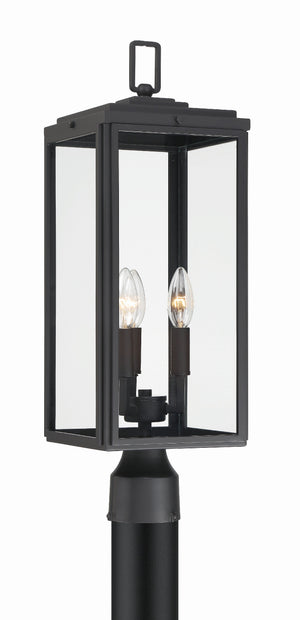 Byron 3 Light Matte Black Outdoor Post BYR-80109-MK